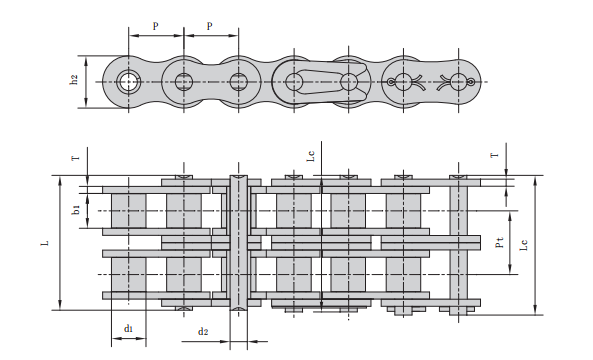 28S-2_<font color='red'>140-2</font> 石油鏈 雙排石油