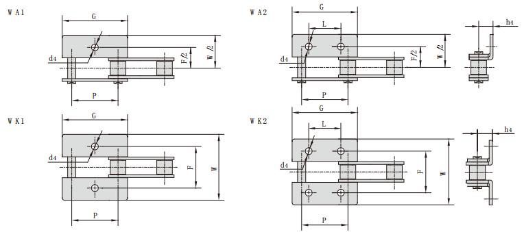 <font color='red'>C2080</font>HWK2_雙節距輸送鏈彎板
