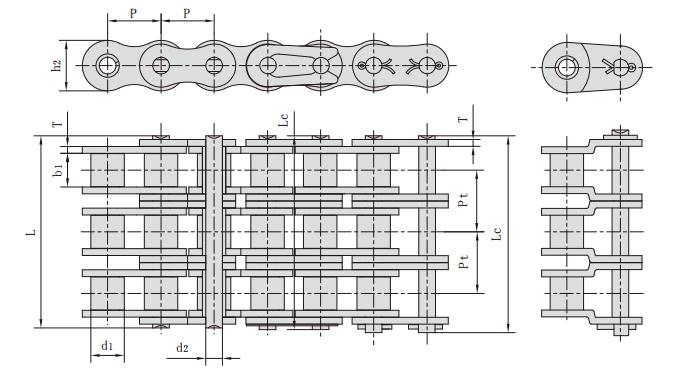 32BSS-3_<font color='red'>不銹鋼</font>三排<font color='red'>鏈條</font>