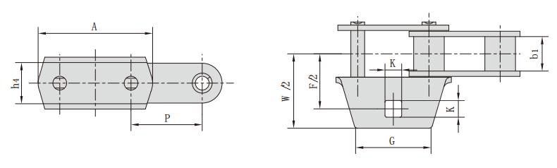 <font color='red'>CA557</font>F4_C型鋼制農機鏈附件