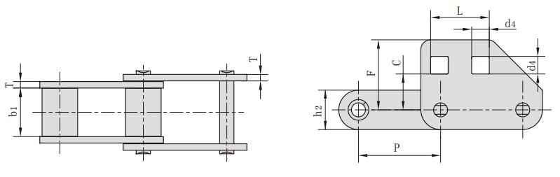 C<font color='red'>A620</font>F2_CA型鋼制農機鏈附件
