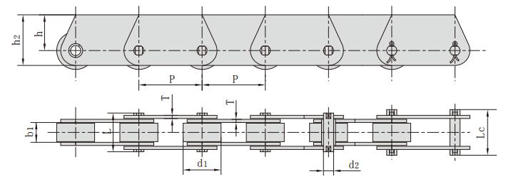 <font color='red'>P300</font>F23_帶附件輸送鏈 輸送