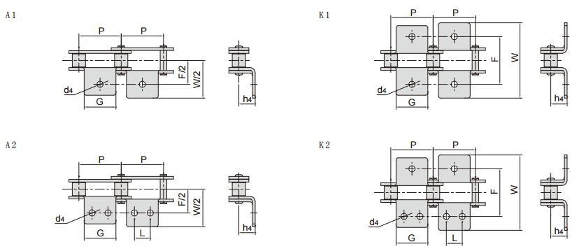 C2162HK2_雙節(jié)距輸送鏈帶彎